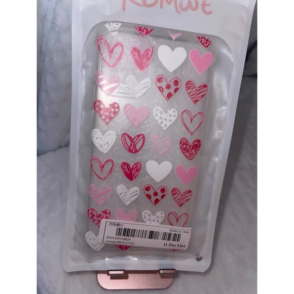 Valentines Hearts Clear iPhone 11 Pro Max Case ❤️ - Picture 15 of 17